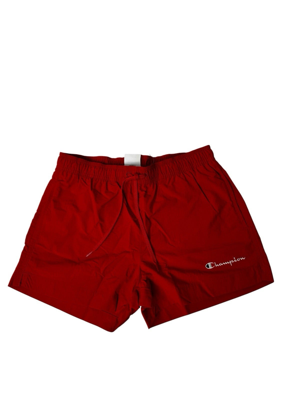 CHAMPION HERREN BADESHORTS ROT – GRÖSSE S – NEU – LOGO – SCHNELLTROCKNEND