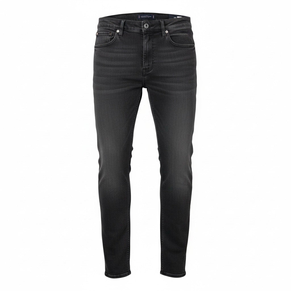 Tommy Hilfiger Herren Jeans Tapered Stretch W30 L36 Schwarz