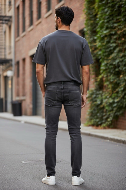 Tommy Hilfiger Herren Jeans Tapered Stretch W30 L36 Schwarz