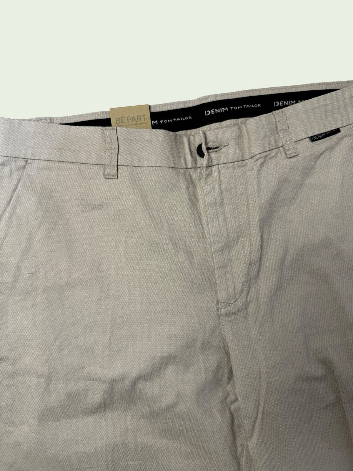 Tom Tailor Denim Chino Slim Fit Gr. 34 Beige Herren Hose